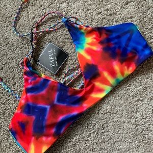 NWT Zaful tie dye bikini top!